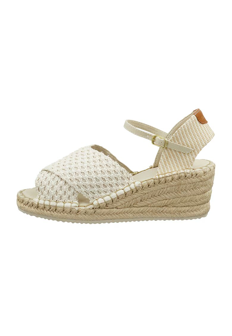 Gant Espadrile wedge Luliza - Alb murdar