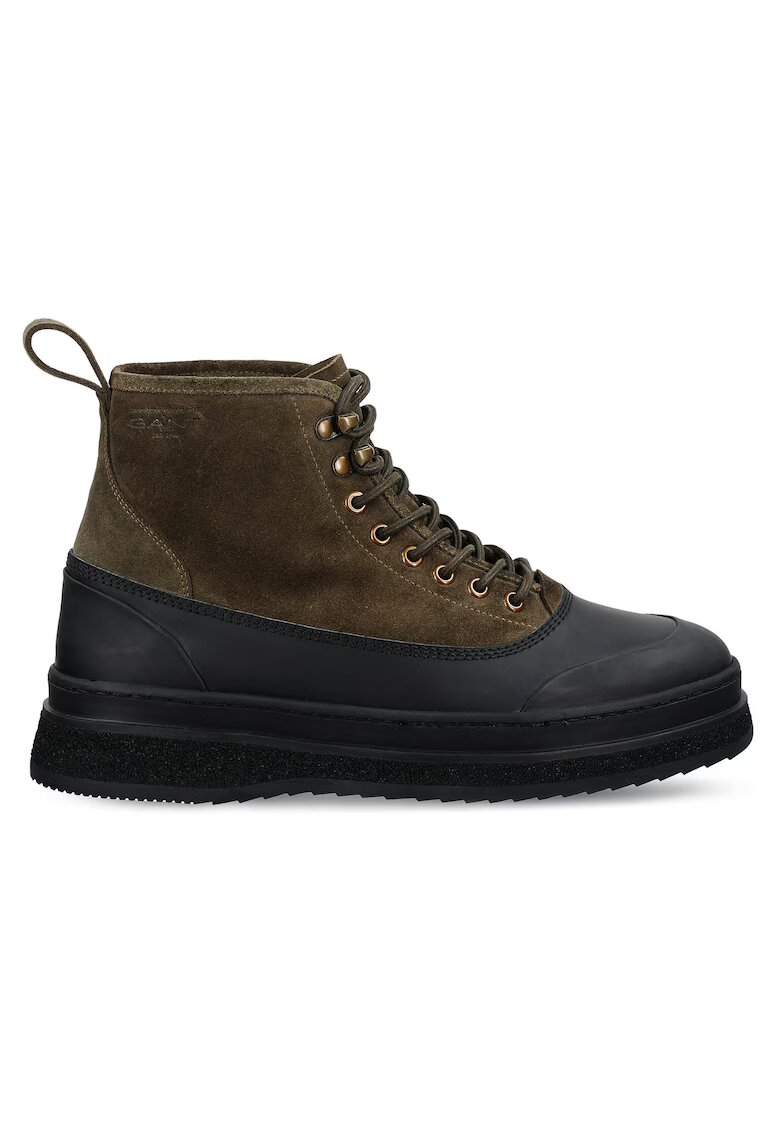 Gant Ghete barbatesti piele naturala - kaki/negru -