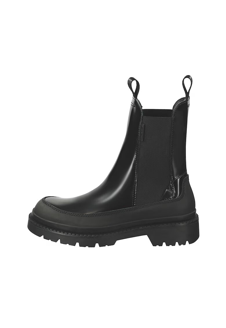 Gant Ghete Chelsea de piele - Negru