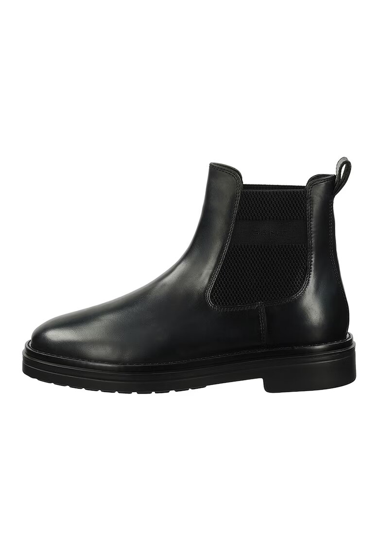 Gant Ghete Chelsea din piele Boggar - Negru