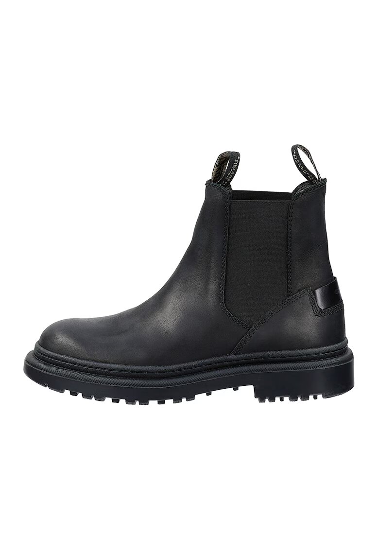 Gant Ghete Chelsea din piele nabuc Timbly - Negru
