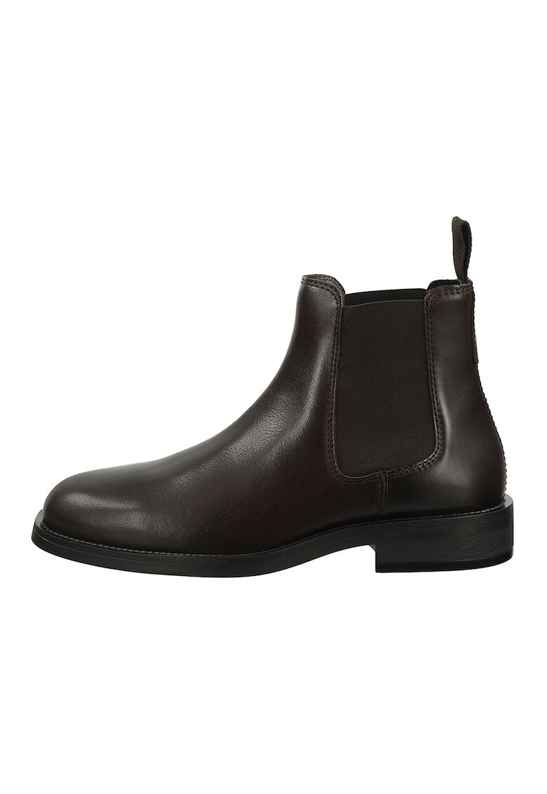 Gant Ghete Chelsea din piele Rizmod - Maro inchis