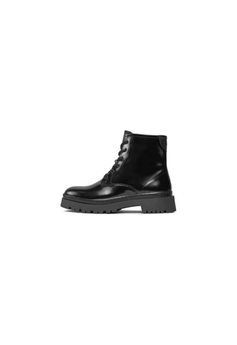 Gant Ghete dama 303172855 - Piele naturala - Negru - Negru