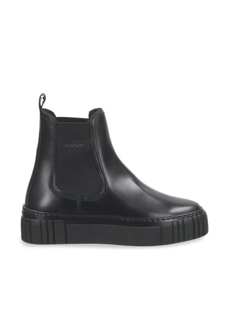 Gant Ghete dama 304401589 - Piele naturala - Negru - Negru