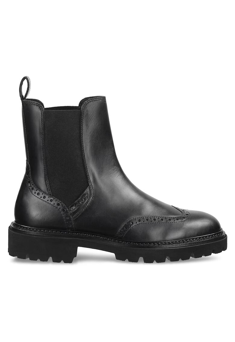 Gant Ghete dama 305605153 - Piele naturala - Negru