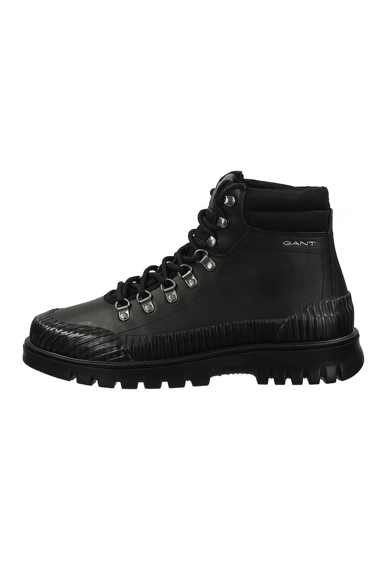 Gant Ghete din piele cu detaliu logo Nebrada - Negru