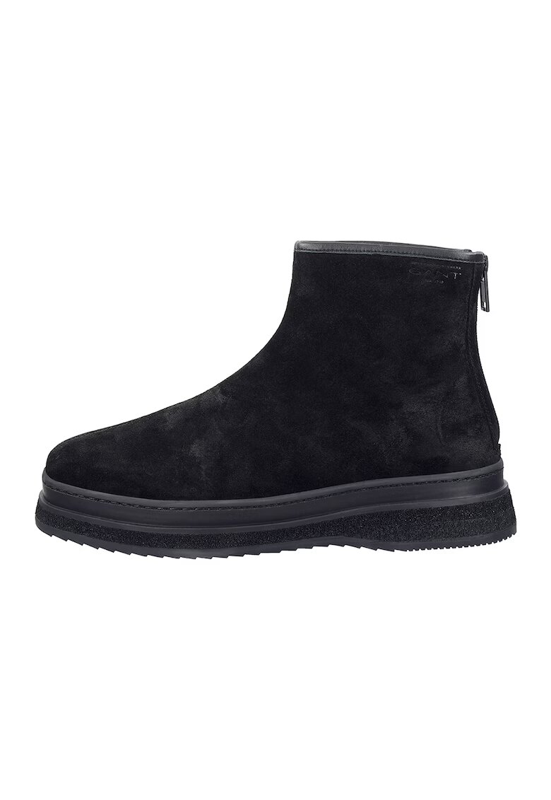 Gant Ghete din piele intoarsa cu fermoar Blistown - Negru