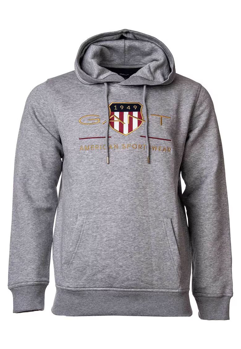 Gant Hanorac cu broderie logo Archive Shield - Gri