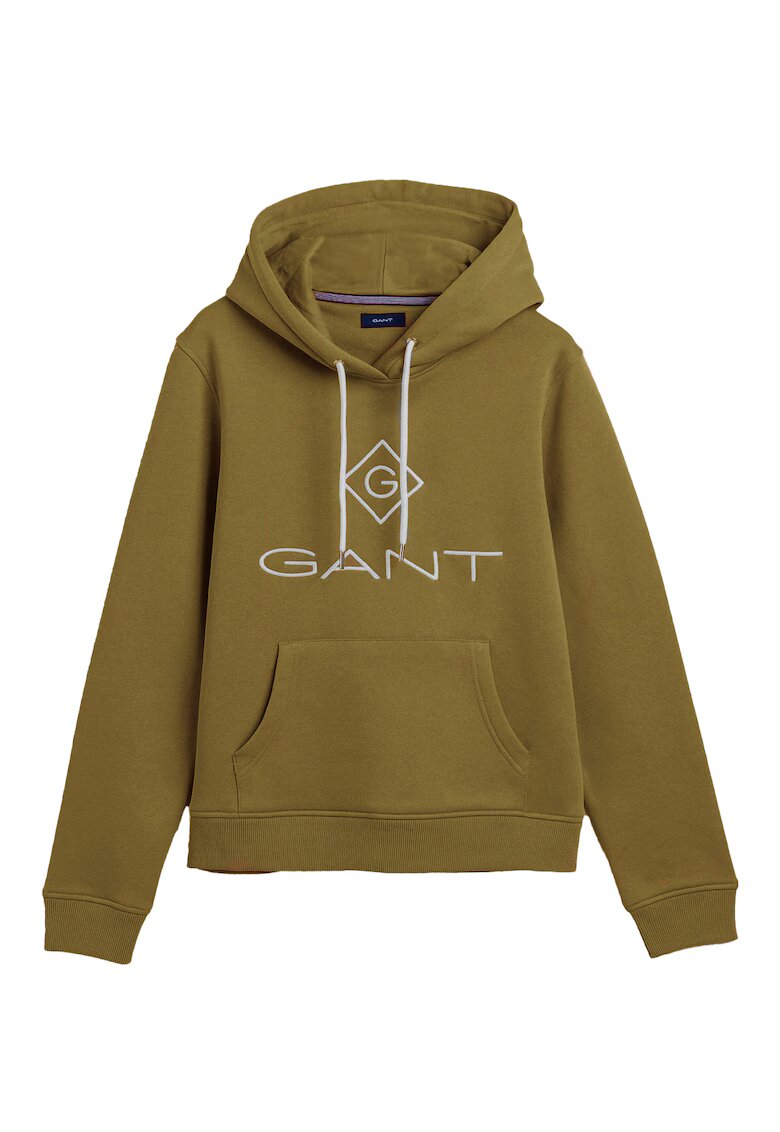 Gant Hanorac cu buzunar kangaroo Lock Up - Verde