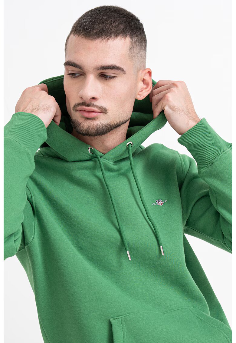 Gant Hanorac cu buzunar kangaroo Shield - Verde
