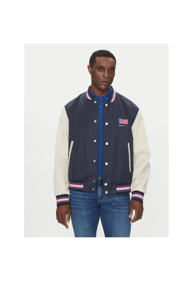 Gant Jacheta sport barbati - 7006519 - poliester/bumbac - bleumarin/alb