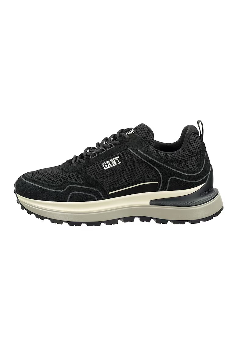 Gant Pantofi sport din material textil cu garnituri din piele intoarsa Cazidy - Negru