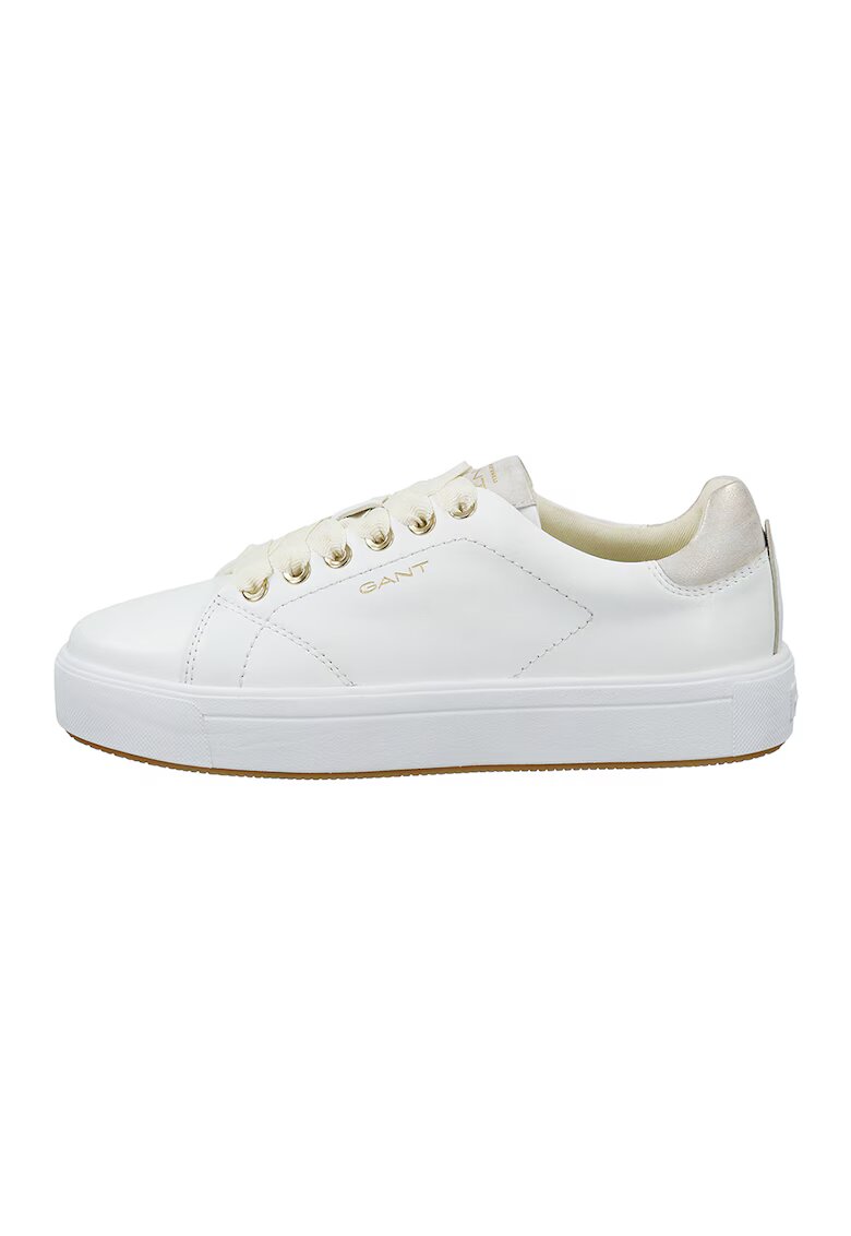 Gant Pantofi sport din piele cu model uni Avino - Auriu/Alb murdar