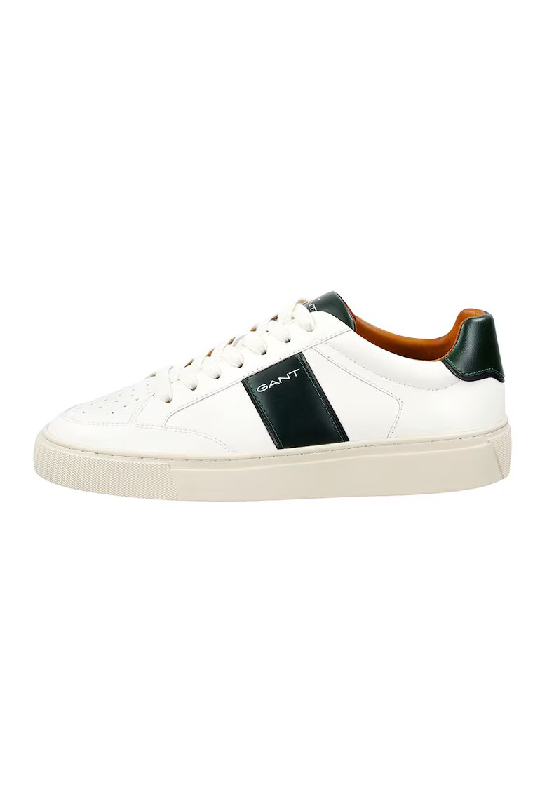 Gant Pantofi sport din piele cu sireturi Mcjulien - Negru/Alb murdar