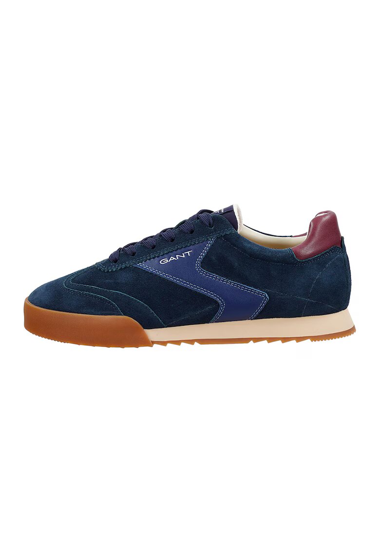 Gant Pantofi sport din piele intoarsa Baylle - Visiniu/Albastru inchis/Albastru indigo