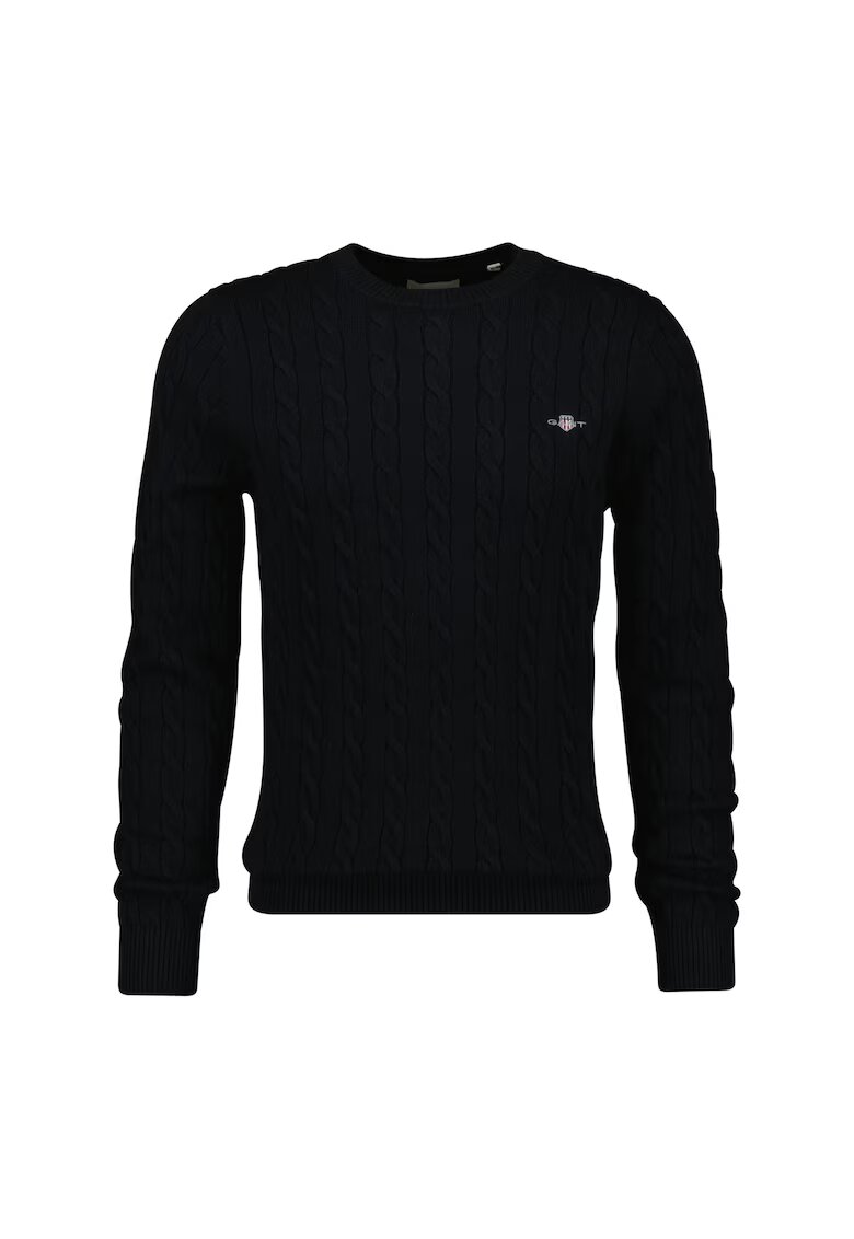 Gant Pulover cu model torsade - Negru