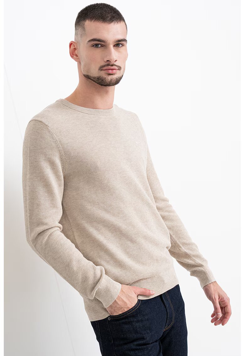 Gant Pulover din bumbac pique - Bej