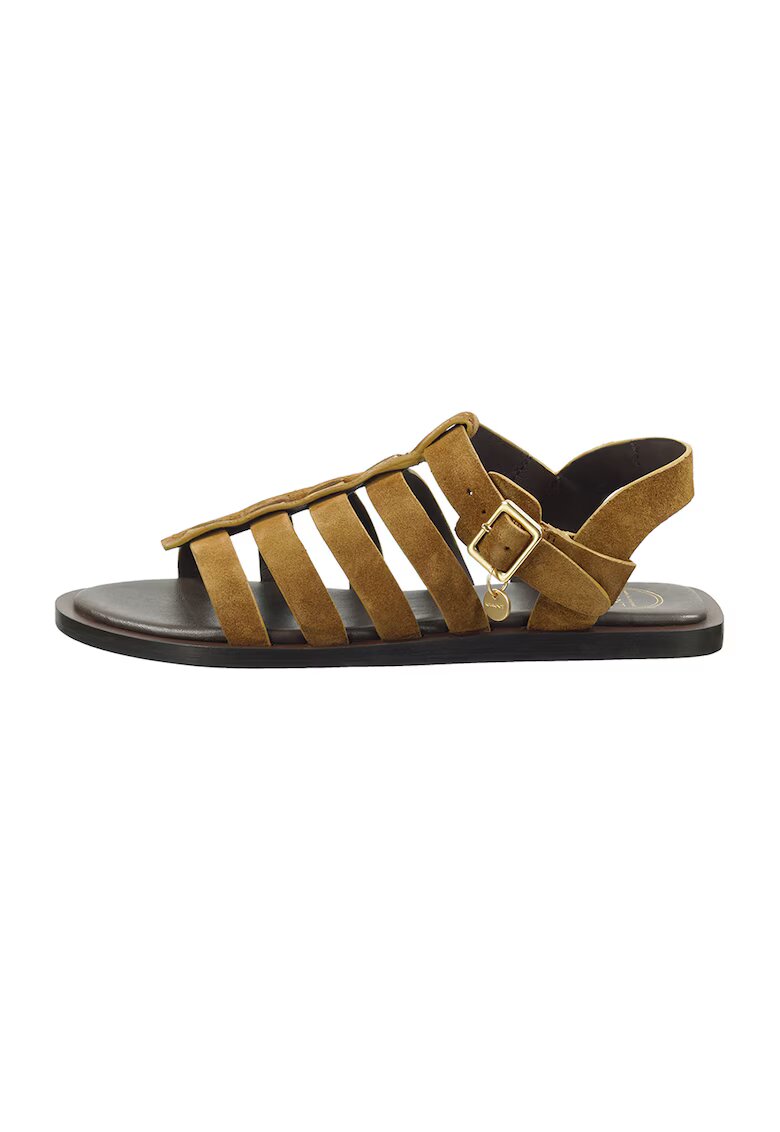 Gant Sandale de piele intoarsa Sunlaz - Maro camel