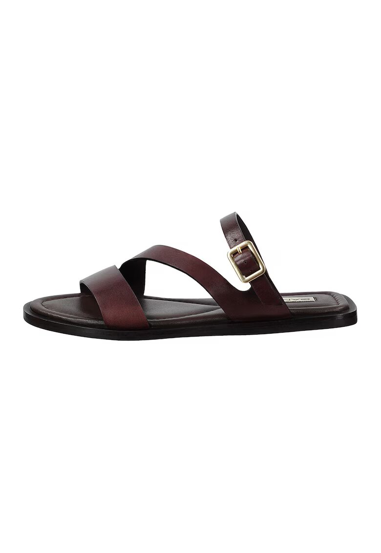 Gant Sandale din piele cu barete multiple Sunlaz - Maro inchis