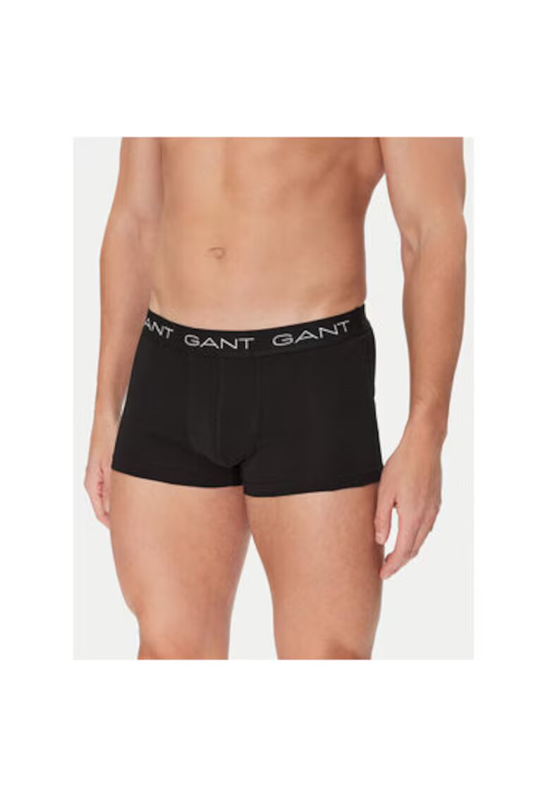 Gant Set 3 boxeri barbati 900023003 - Bumbac/Elastan - Negru - Negru