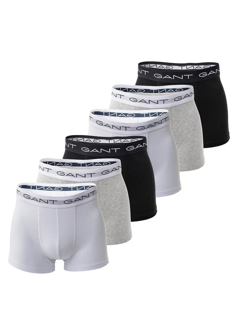 Gant Set de boxeri slim fit - 6 perechi - Gri