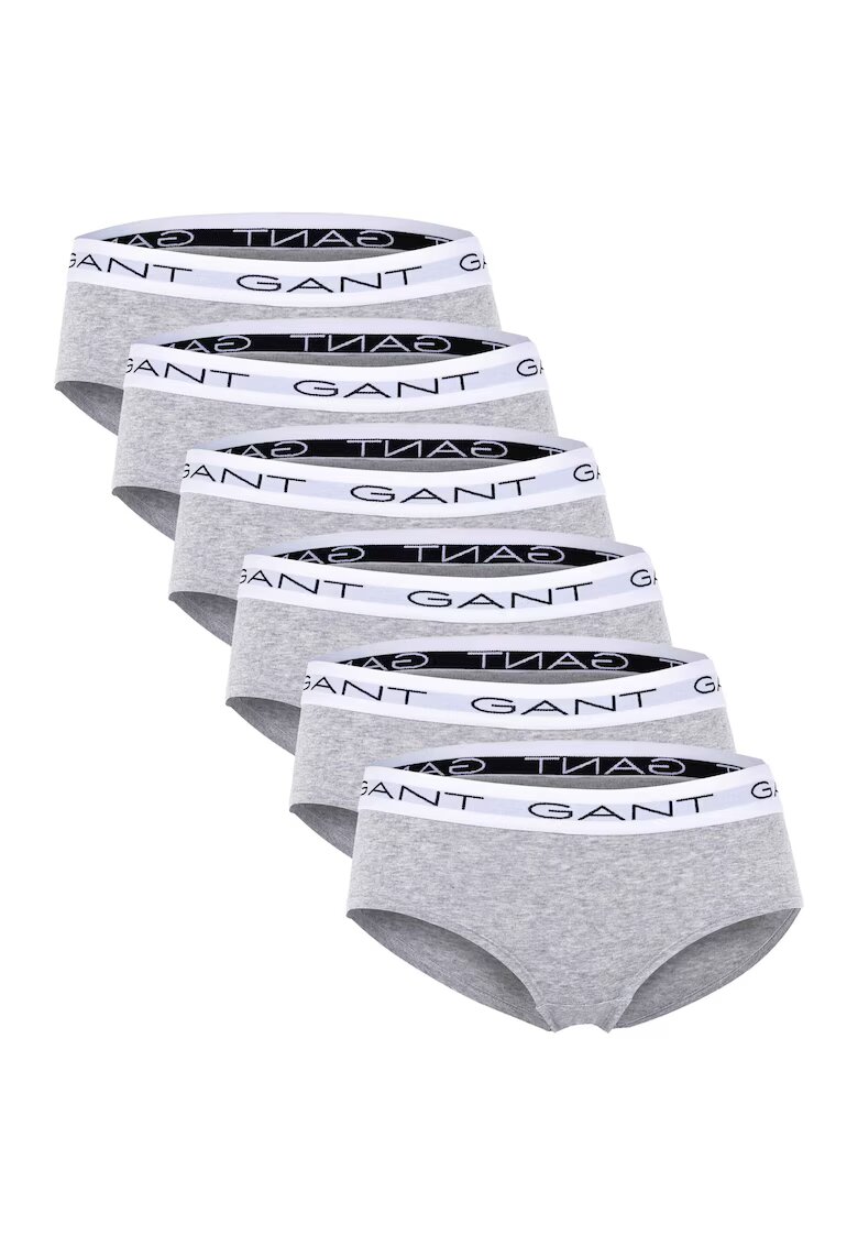 Gant Set de chiloti hipster - 6 perechi - Gri