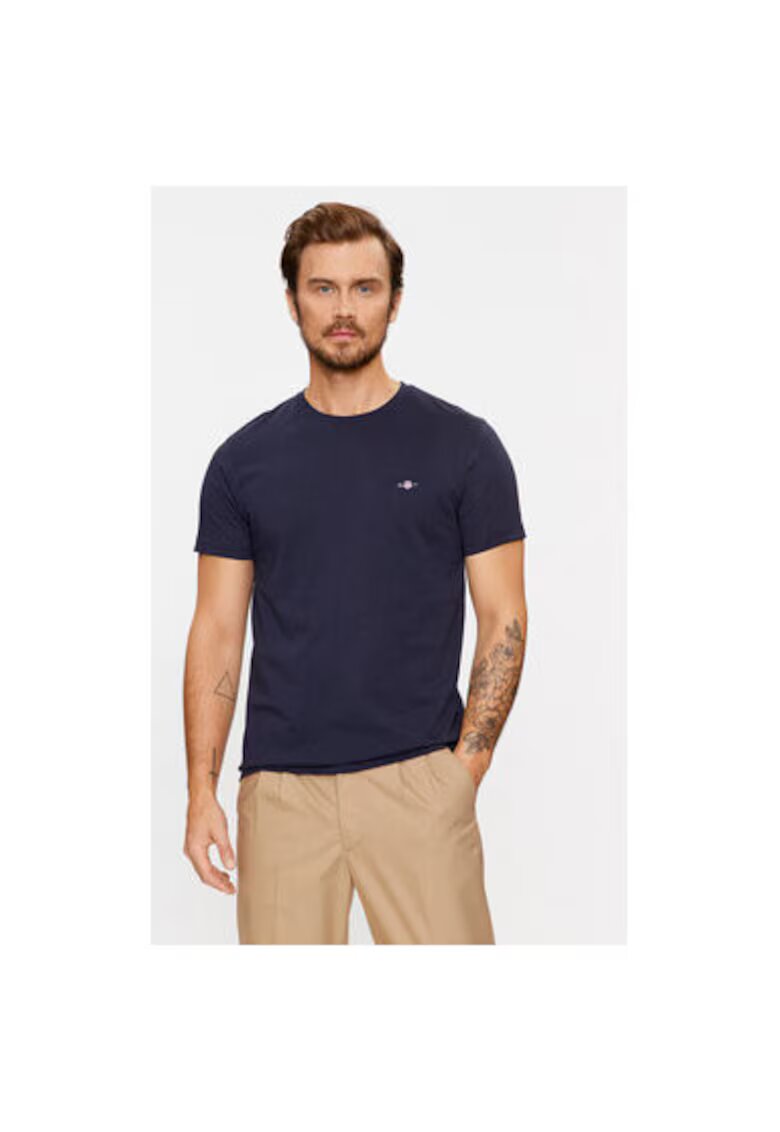 Gant Tricou barbati - 303284268 - Bumbac - Albastru - Albastru