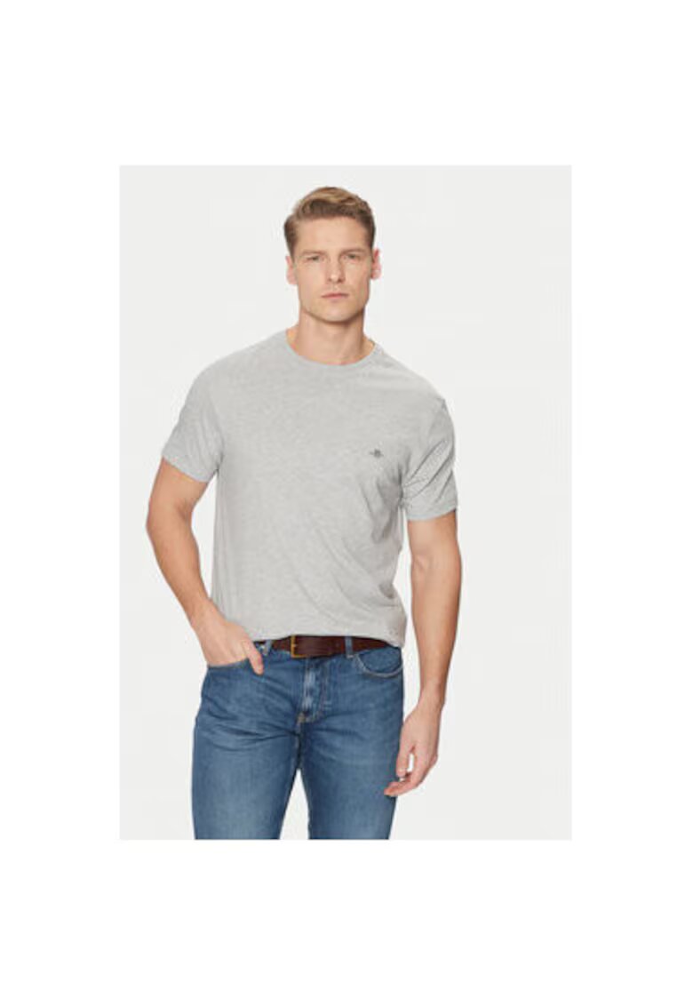 Gant Tricou barbati - 305179067 - Bumbac - Gri - Gri