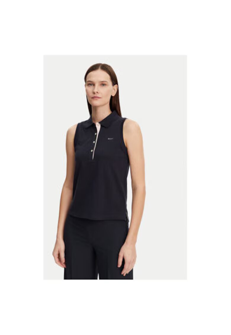 Gant Tricou dama - 305367044 - Bumbac - Albastru - Albastru