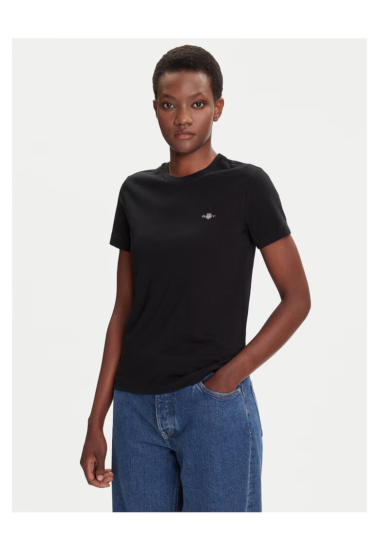 Gant Tricou dama negru - 100% bumbac