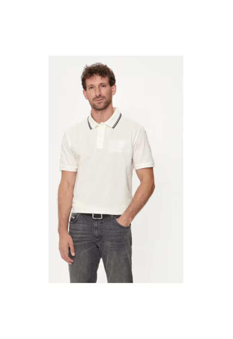 Gant Tricou polo de bumbac cu logo brodat - Bej