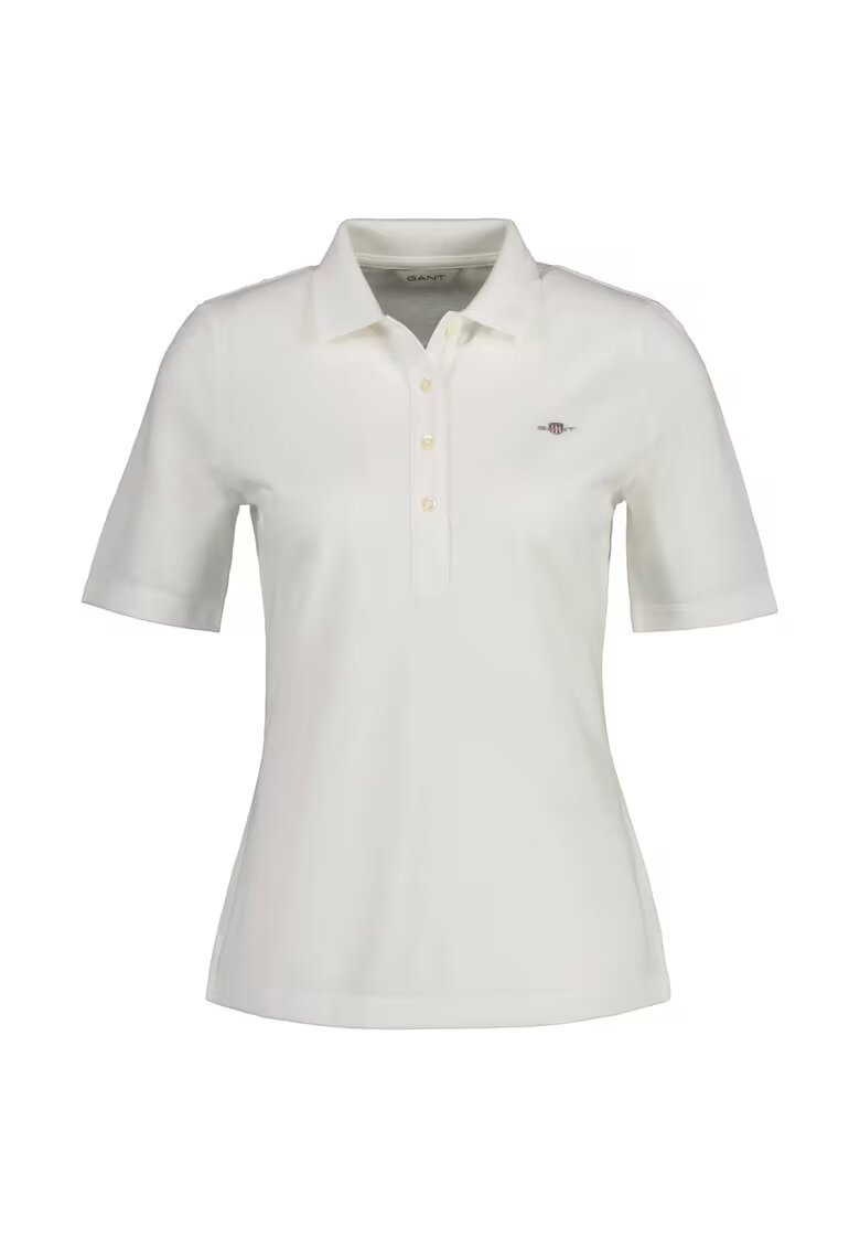 Gant Tricou polo din bumbac - Alb murdar