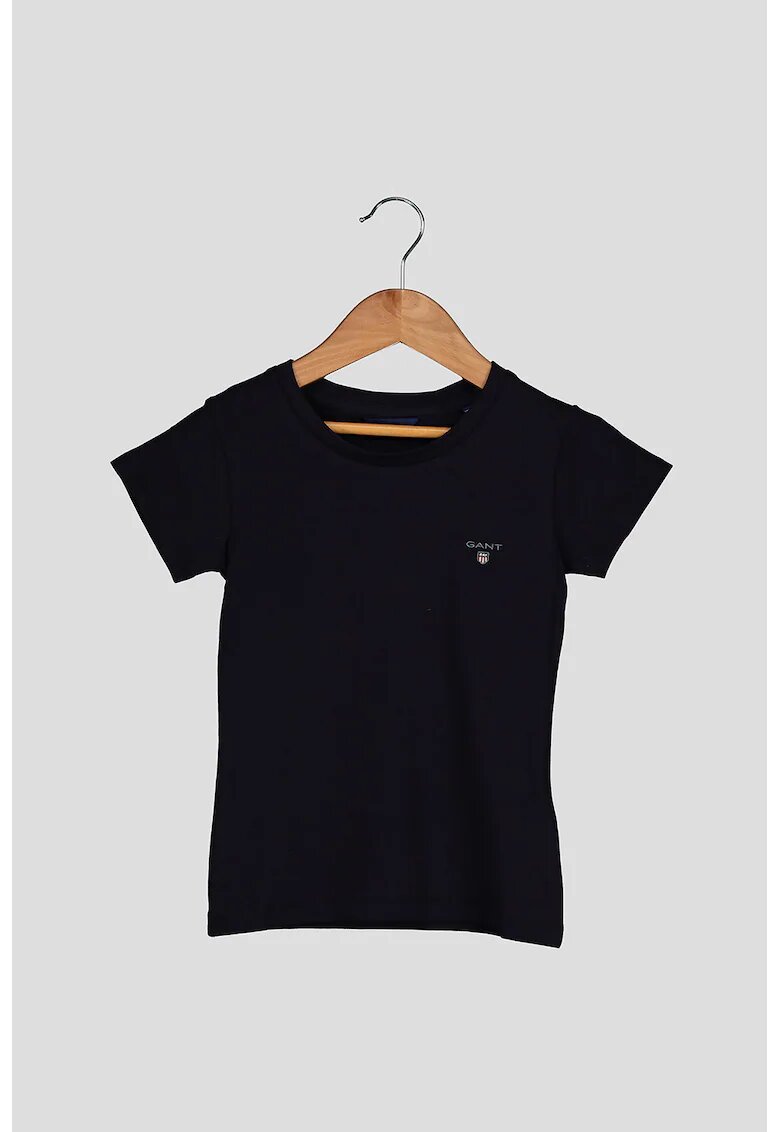 Gant Tricou slim fit cu logo brodat - Bleumarin