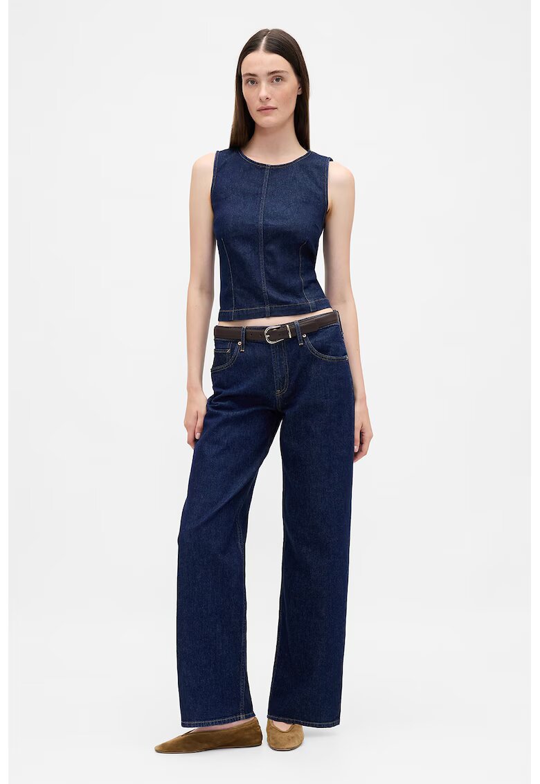 GAP Blugi cu talie joasa - Albastru ultramarin