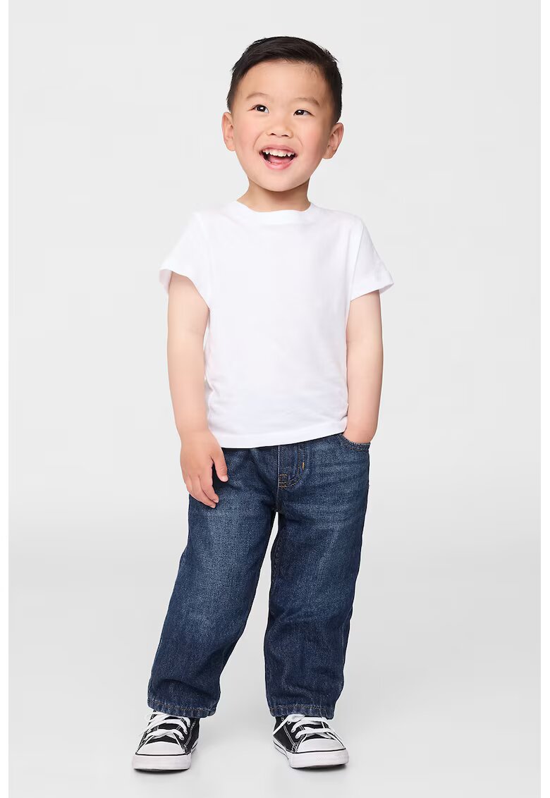 GAP Blugi lejeri cu mansete si talie elastice - Albastru ultramarin