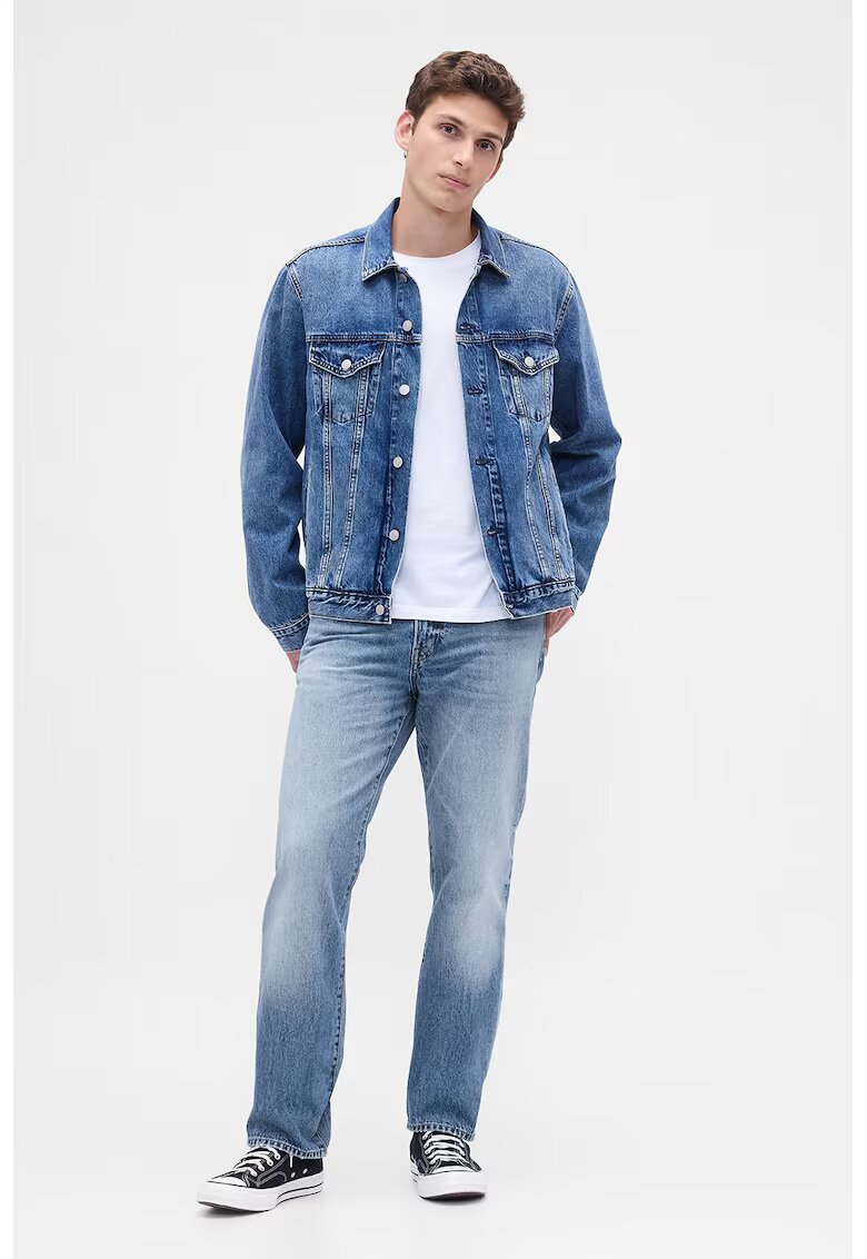 GAP Blugi relaxed fit cu croiala dreapta - Albastru