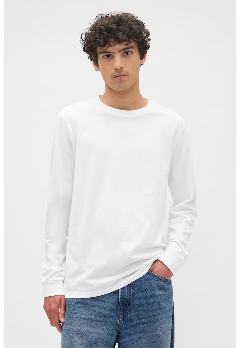 GAP Bluza cu decolteu rotund - Alb optic