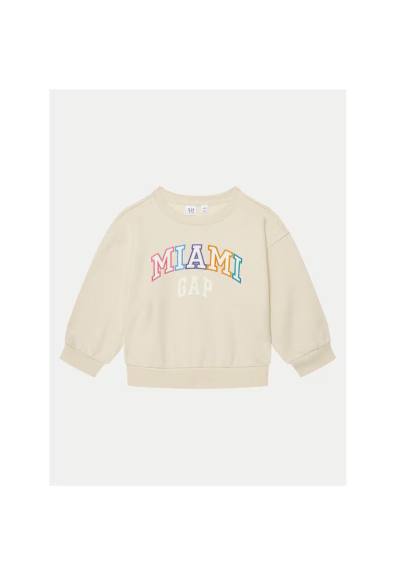 GAP Bluza fete - 304985966 - Bumbac/Poliester - 134 CM - Bej