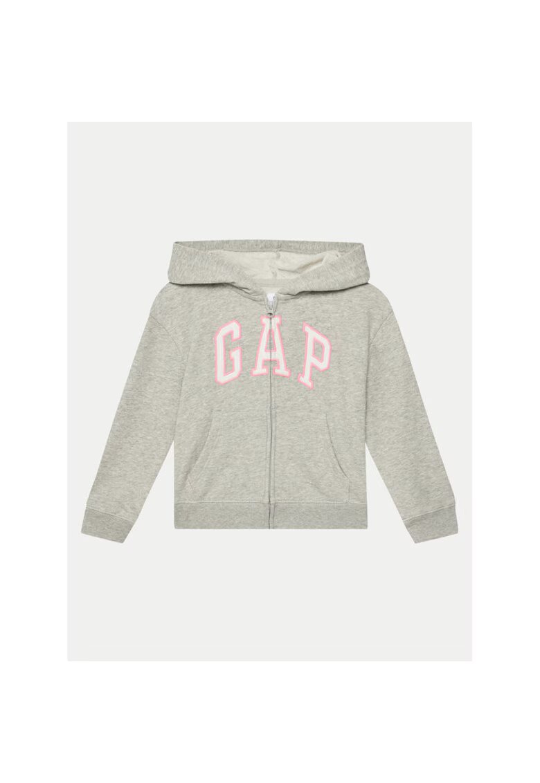 GAP Bluza fete - 305289889 - Bumbac/Poliester reciclat - 134 CM - Gri