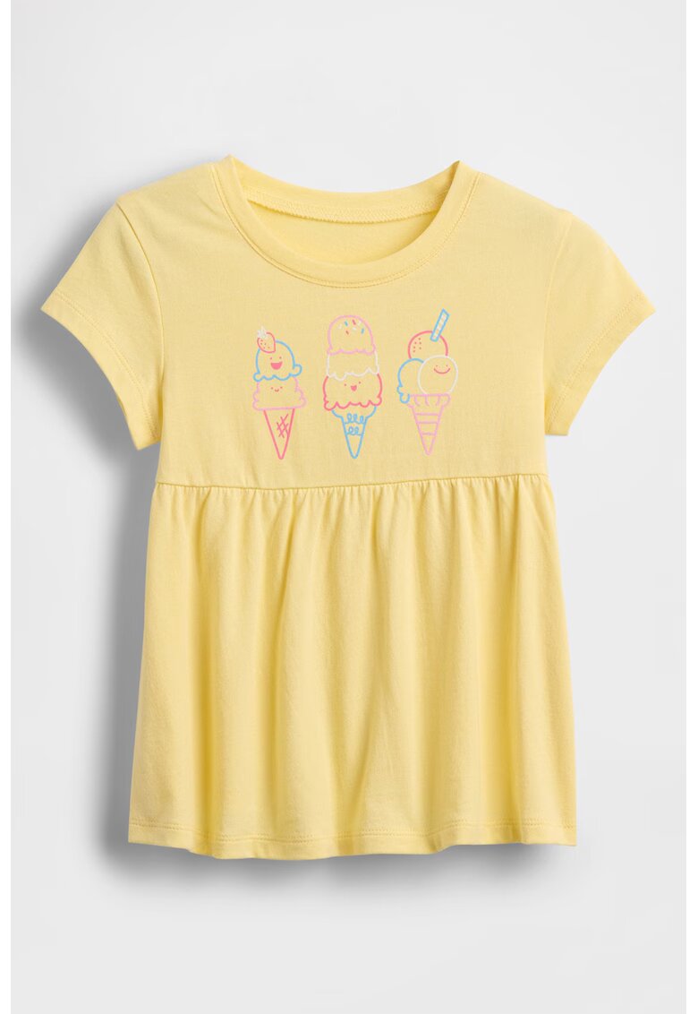 GAP Bluza-tunica evazata - Galben