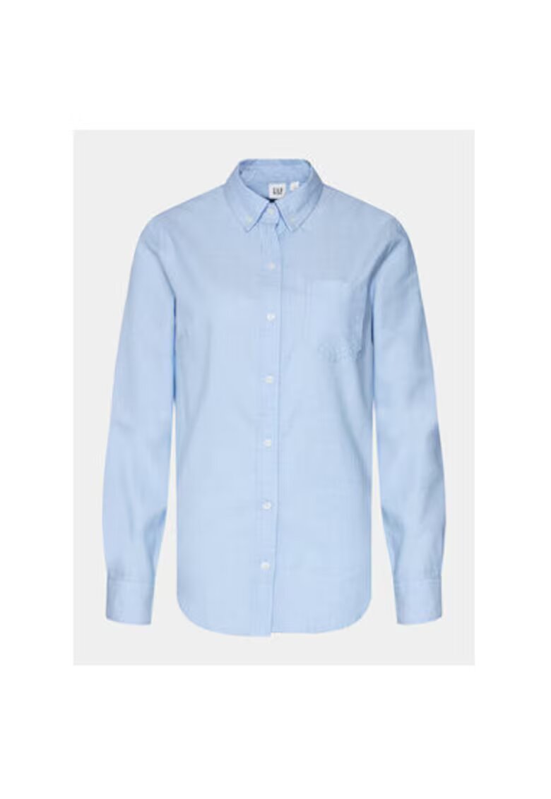 GAP Camasa dama - 303615376 - Bumbac - 2XS INTL - Albastru