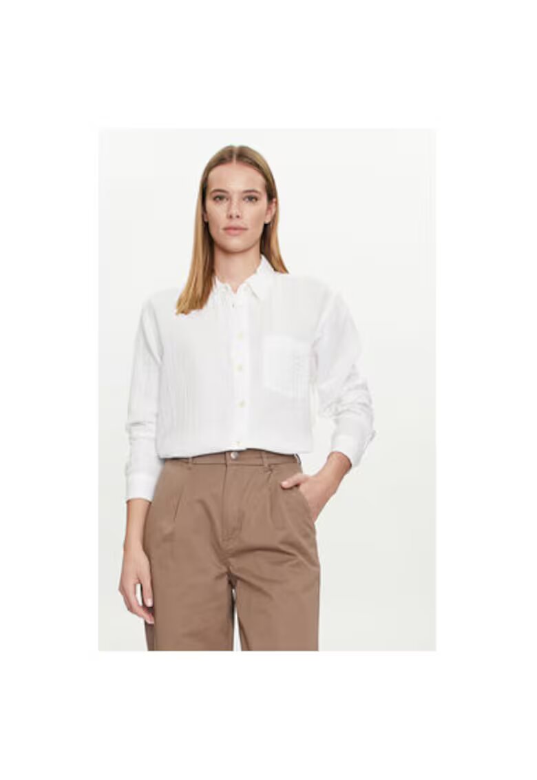 GAP Camasa dama - 304357855 - Bumbac - Alb - Alb