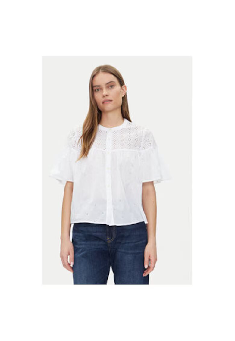 GAP Camasa dama 728755-01 - Bumbac - Alb - Alb