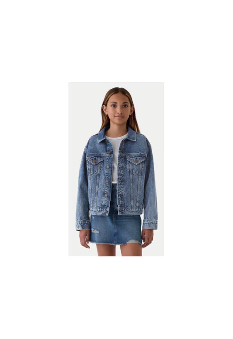 GAP Geaca copii - 304882906 - Bumbac organic - Albastru - Albastru