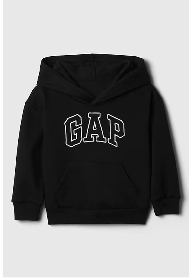 GAP Hanorac cu fermoar si logo - Negru