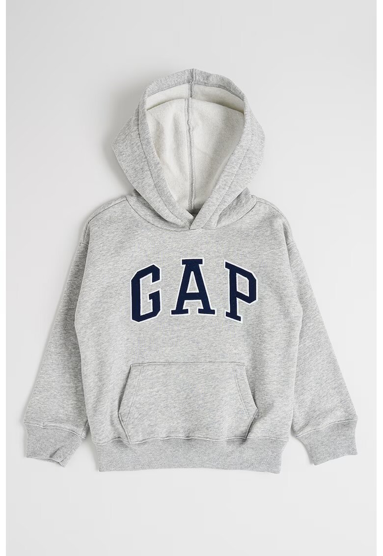 GAP Hanorac cu logo supradimensionat - Gri deschis melange