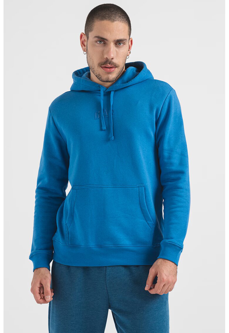 GAP Hanorac uni cu buzunar kangaroo - Albastru deschis