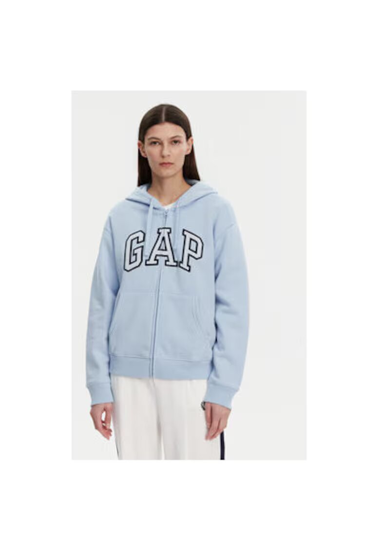 GAP Hanorc dama 678782-05 - Bumbac /Poliester reciclat - Albastru deschis - Albastru deschis