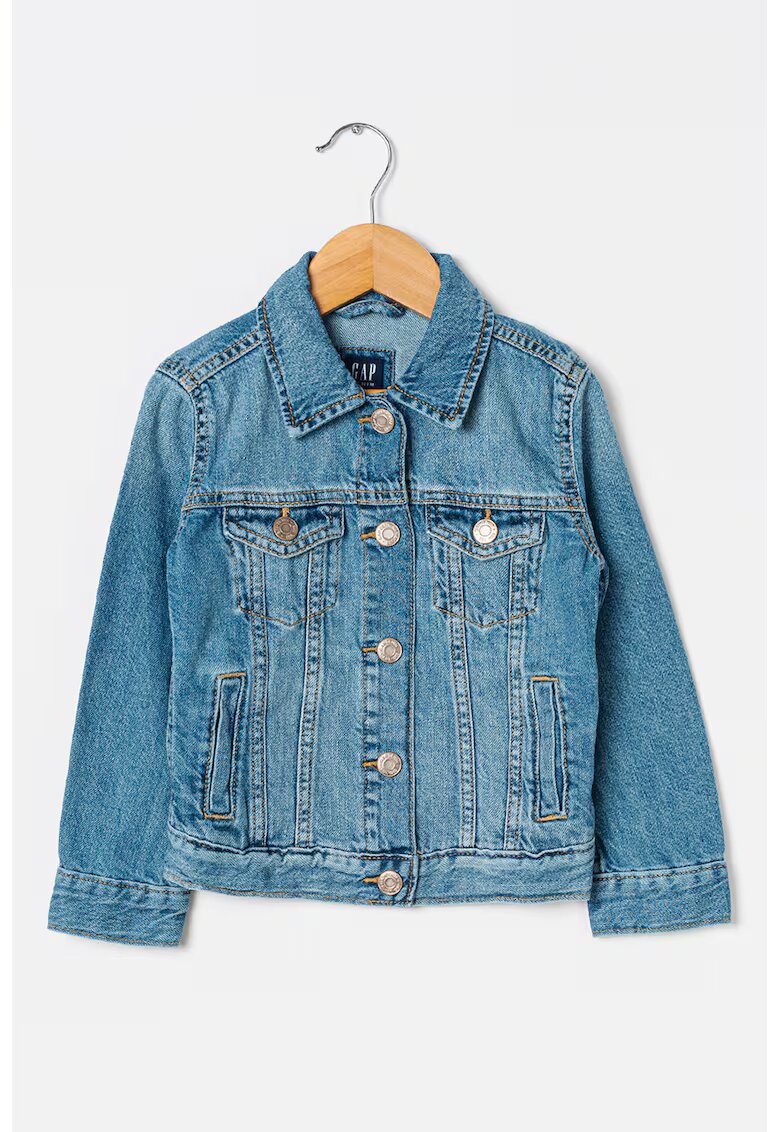 GAP Jacheta din denim cu aspect decolorat - Albastru