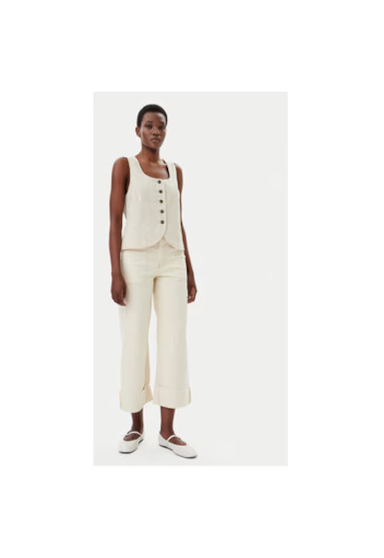GAP Pantaloni dama 744789-00 - Bumbac/Elastan - Bej - Bej